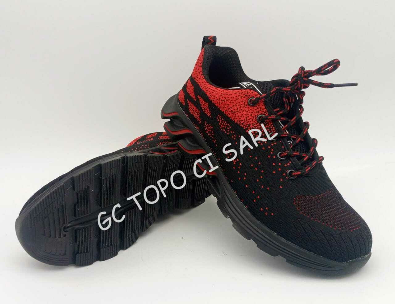 Chaussure de Sécurité Basket type S1P/9017 rouge Taille N°43